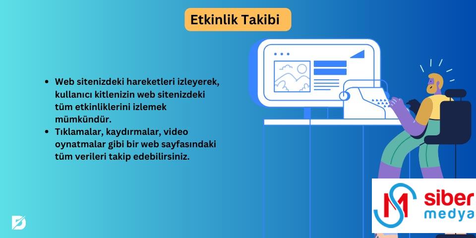 Google Analytics kullanıcı deneyimi etkinlik takibi