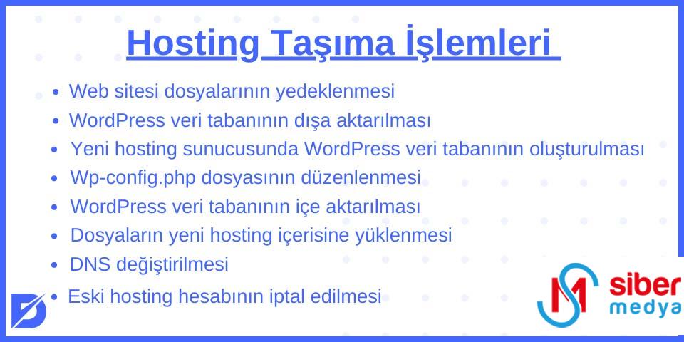 Hosting Taşıma İşlemleri