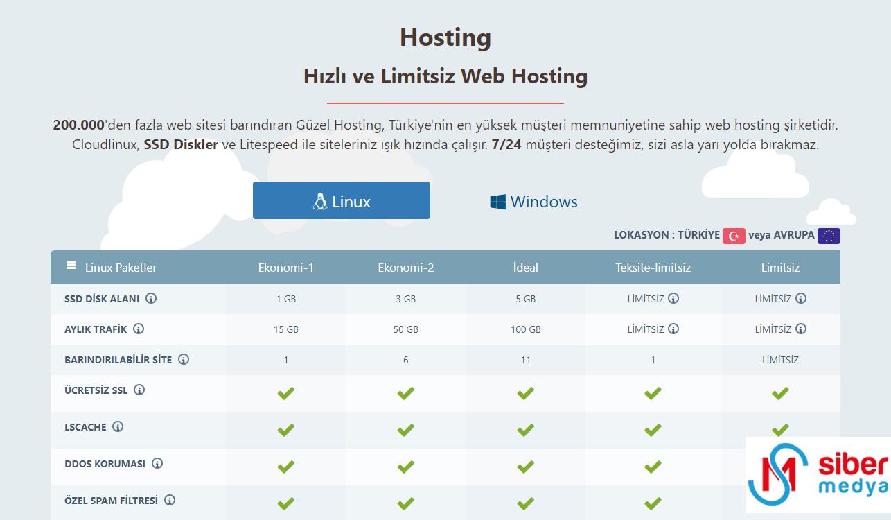 hosting hizmeti