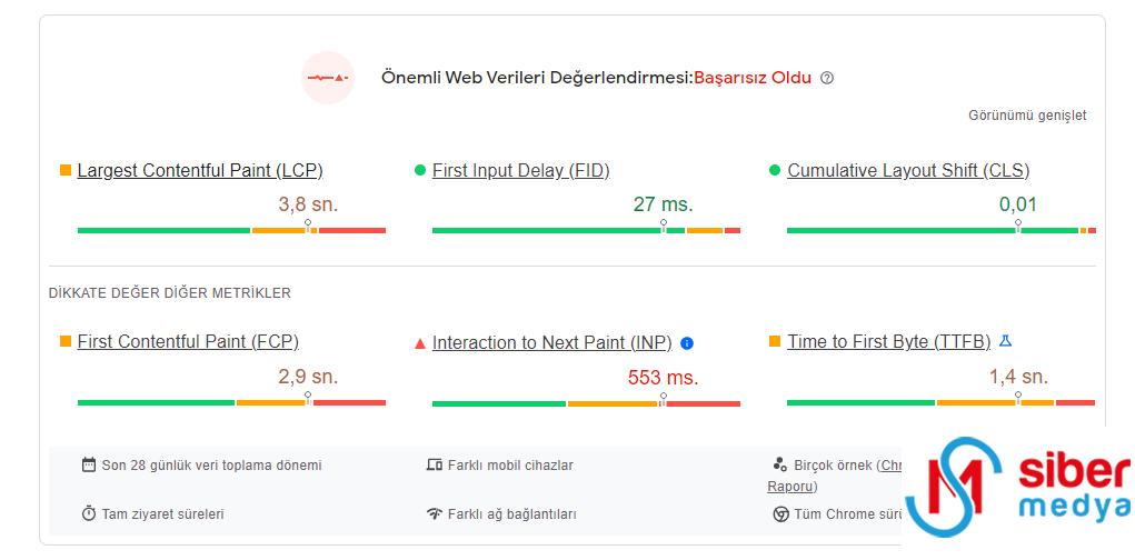 site hızı ve performans sorunları