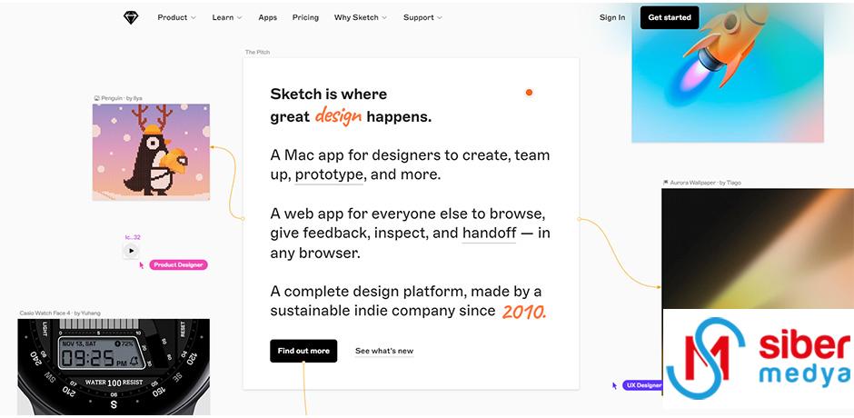 sketch web tasarım aracı