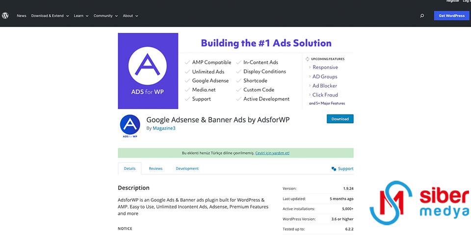 Google Adsense for WP 