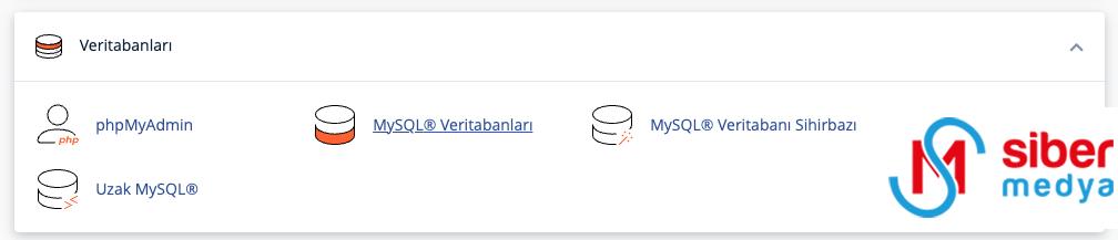 mysql veri tabanı sihirbazı