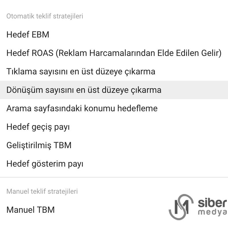 google reklamlarında teklif stratejileri