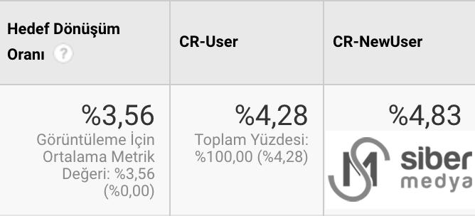 dönüşüm oranı