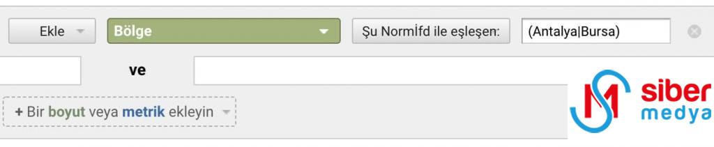 google analyticste filtre kullanımı
