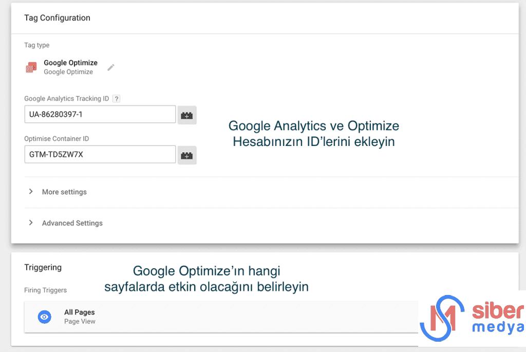 google optimize - google tag manager