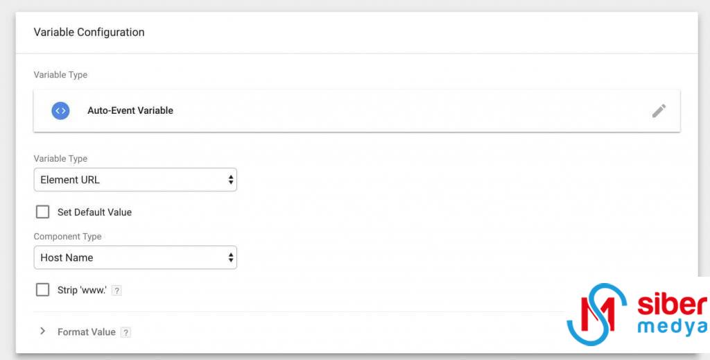 gtm variable configuration