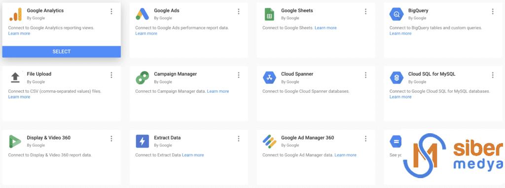 google data studio data kaynağı