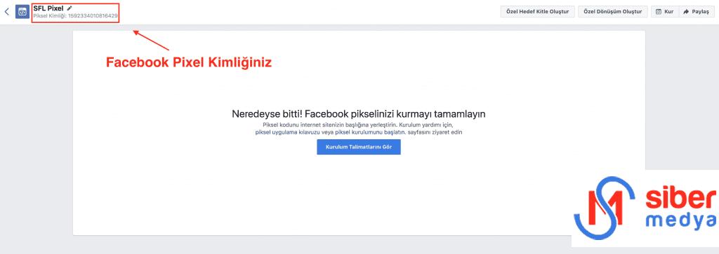 facebook pixel kimliği