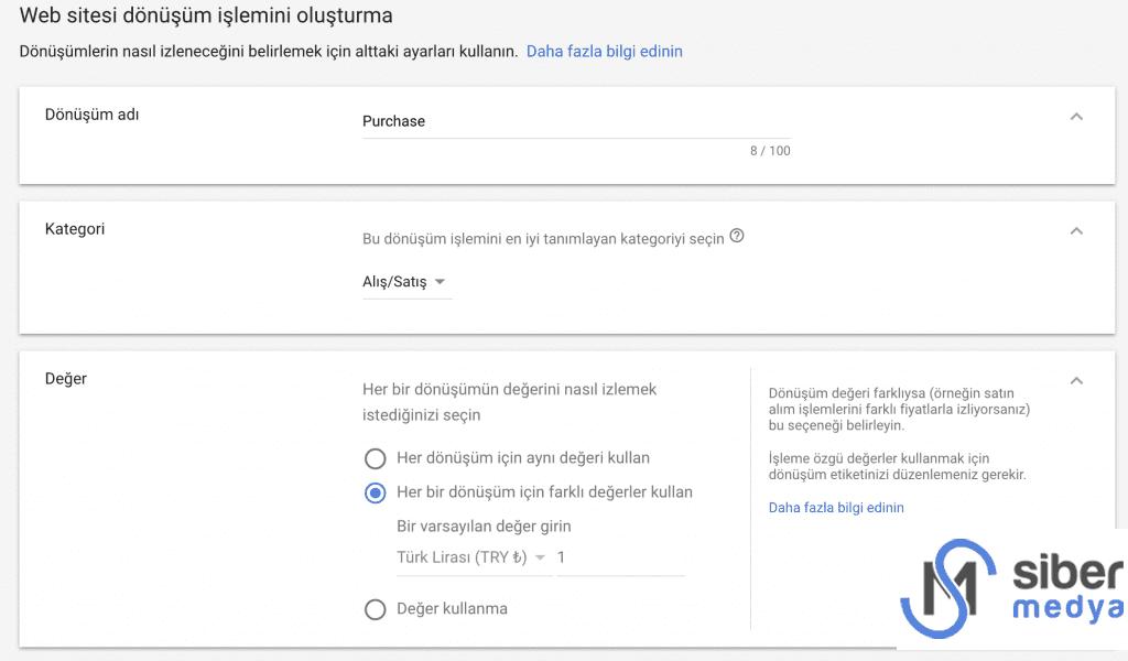 google ads dönüşüm takibi