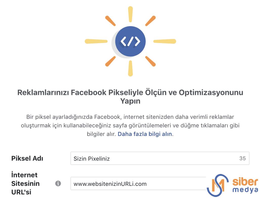 facebook pixel oluşturma