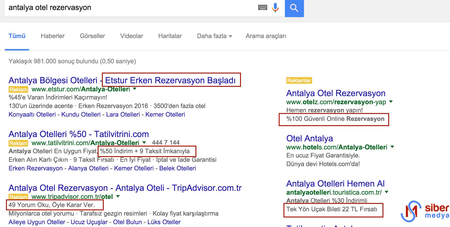 google ads reklam metni