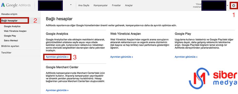 google-adwords-bagli-hesaplar