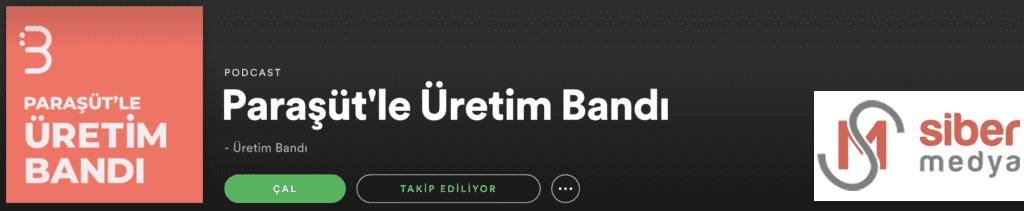 paraşütle üretim bandı